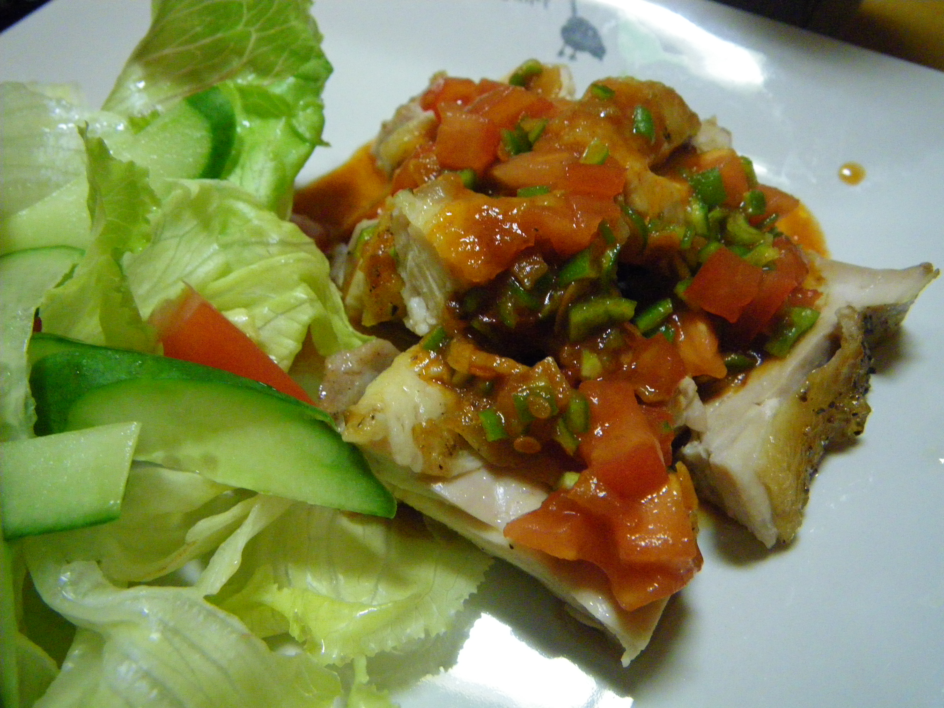Kicchiri Kitchen: Grilled Chicken with Rayu Sauce (ãƒ©ãƒ¼æ²¹å‘³ã®ãƒã‚­ãƒ³)